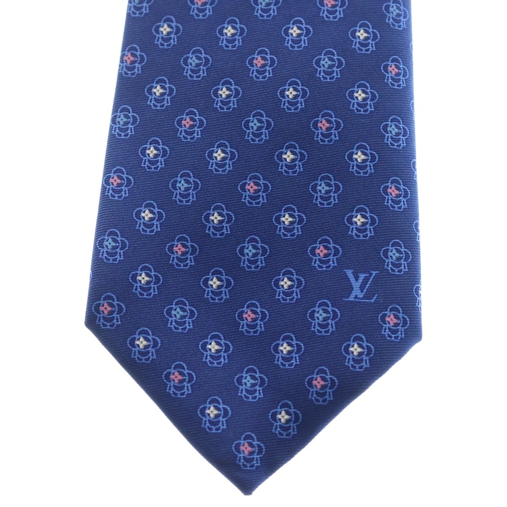 LOUIS VUITTON(ルイヴィトン) クラヴァットヴィヴィエンヌ ネクタイ ブルー シルク M77829