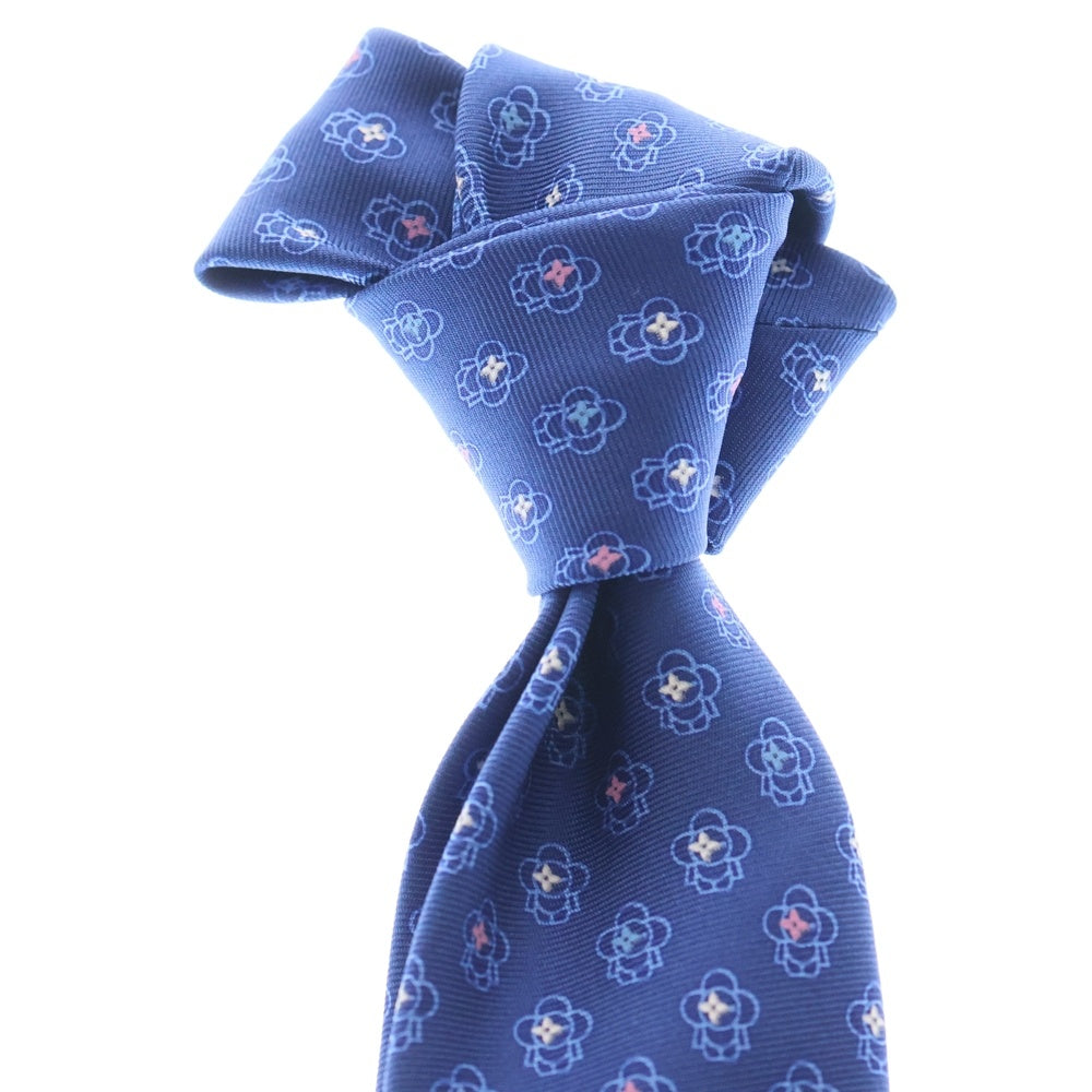 LOUIS VUITTON(ルイヴィトン) クラヴァットヴィヴィエンヌ ネクタイ ブルー シルク M77829