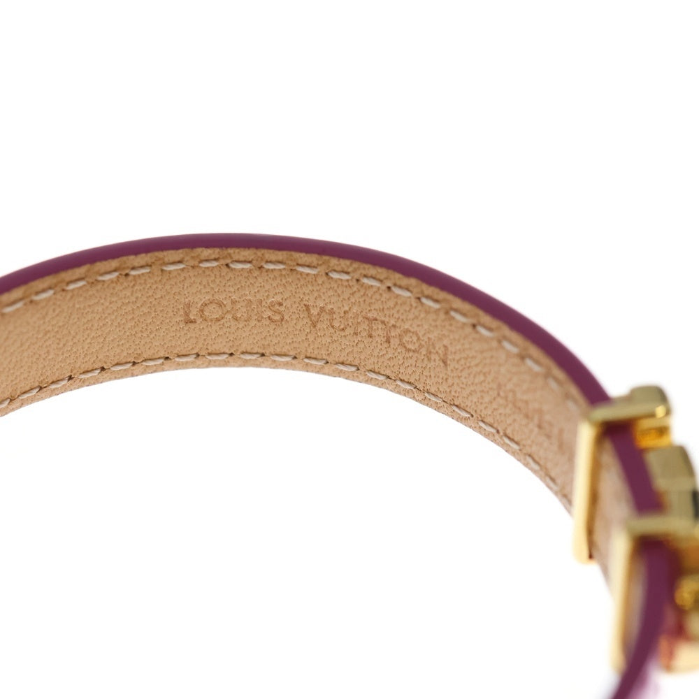 LOUIS VUITTON(ルイヴィトン) LVグラム ブラスレ ピンク パテント レザー ブレスレット バングル M8535Z レディース