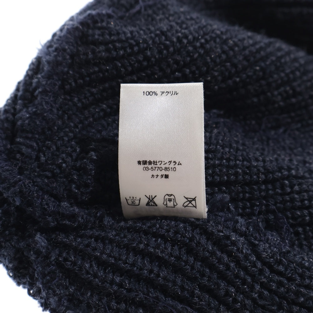 SUPREME(シュプリーム) 17AW Heather Loose Gauge Beanie ヘザー ルーズ ゲージ ビーニー ニットキャップ 帽子 ネイビー