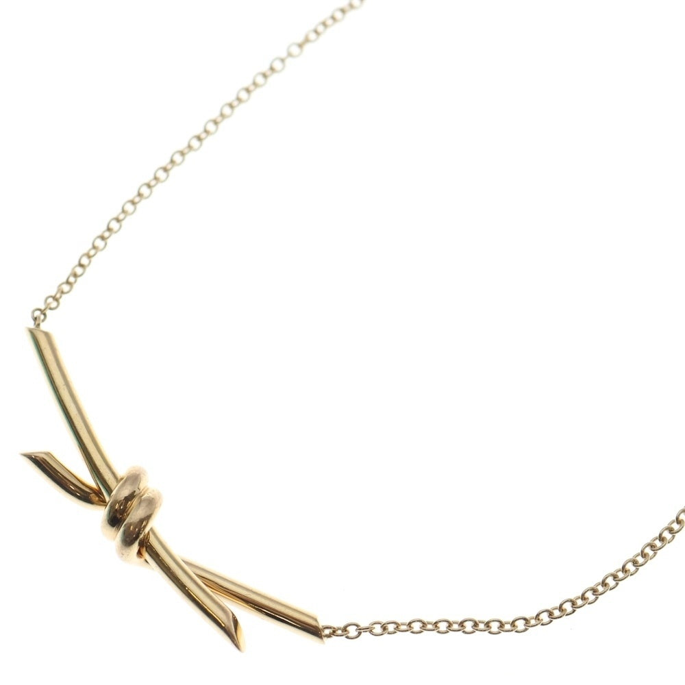 TIFFANY & Co.(ティファニー) ノット ネックレス Au750 K18 YG イエローゴールド ペンダント レディース