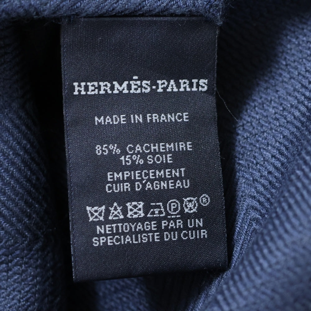 極美品✨エルメス 23SS カシミヤ ポンチョ セリエボタン ネイビー 極美品✨エルメス 23SS カシミヤ ポンチョ セリエボタン ネイビー