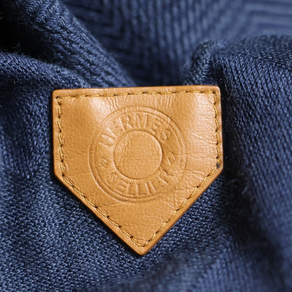 HERMES(エルメス) エクスリブリス 総柄ジャガード シルク混 カシミヤ