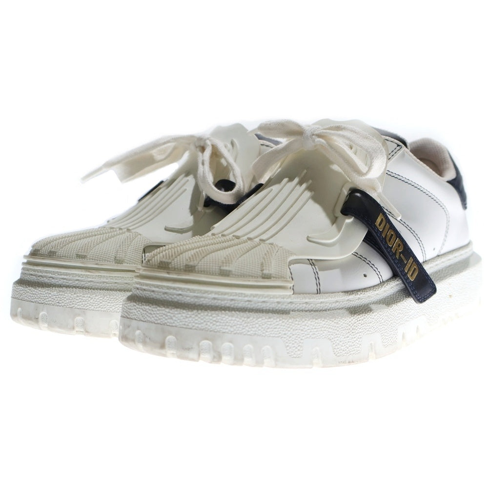 DIOR(ディオール) DIOR-ID ディオールアイディー ベルクロ ミドルカットシューズ スニーカー ホワイト/ネイビー レディース