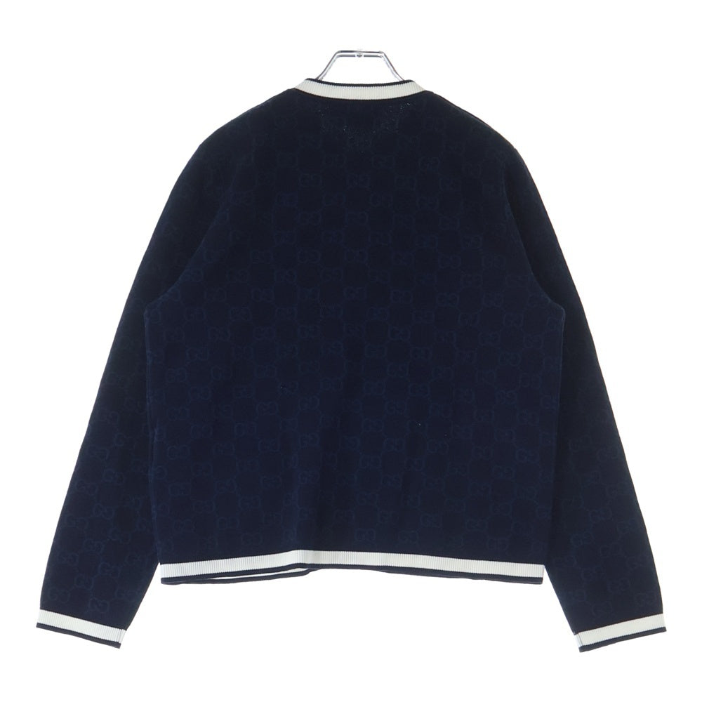 GUCCI(グッチ) GGファインコットン ジャガード 総柄 クルーネック 長袖