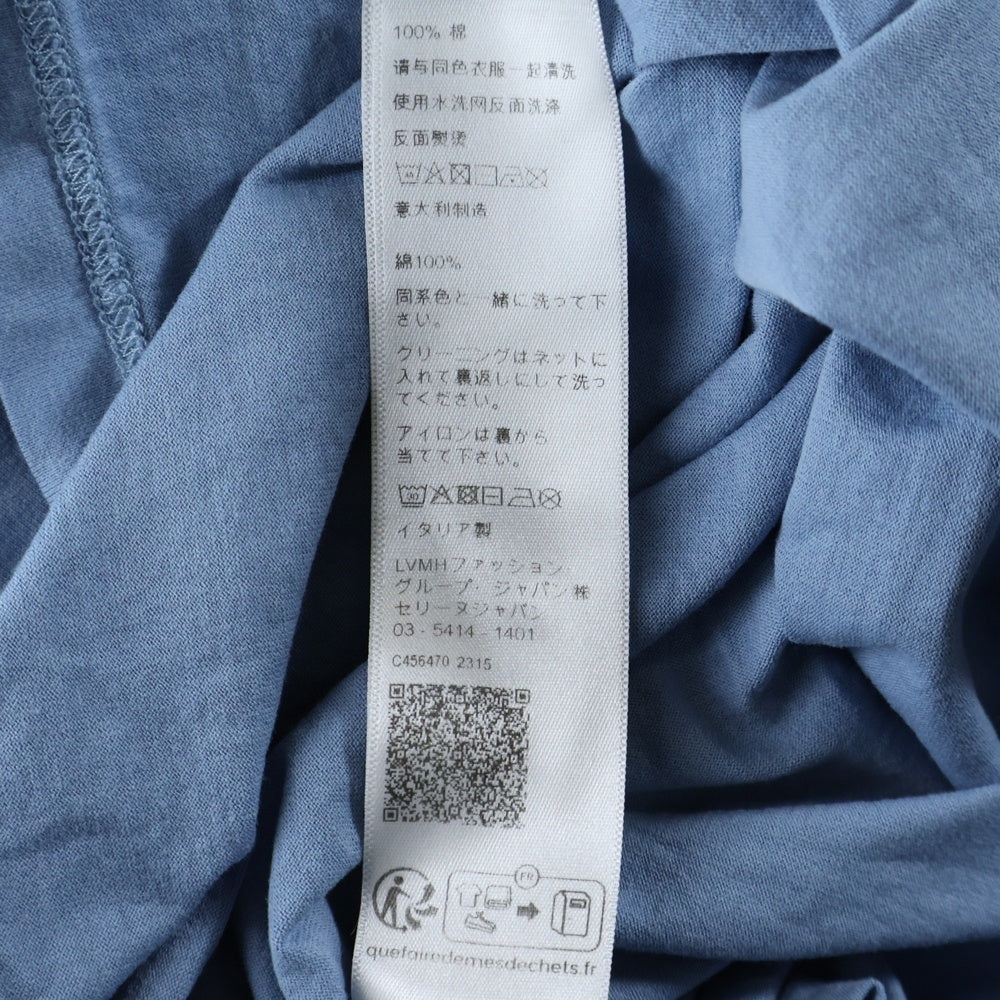 CELINE(セリーヌ) ロゴプリント クルーネック 半袖Tシャツ カットソー ライトブルー 2X681671Q.05WL