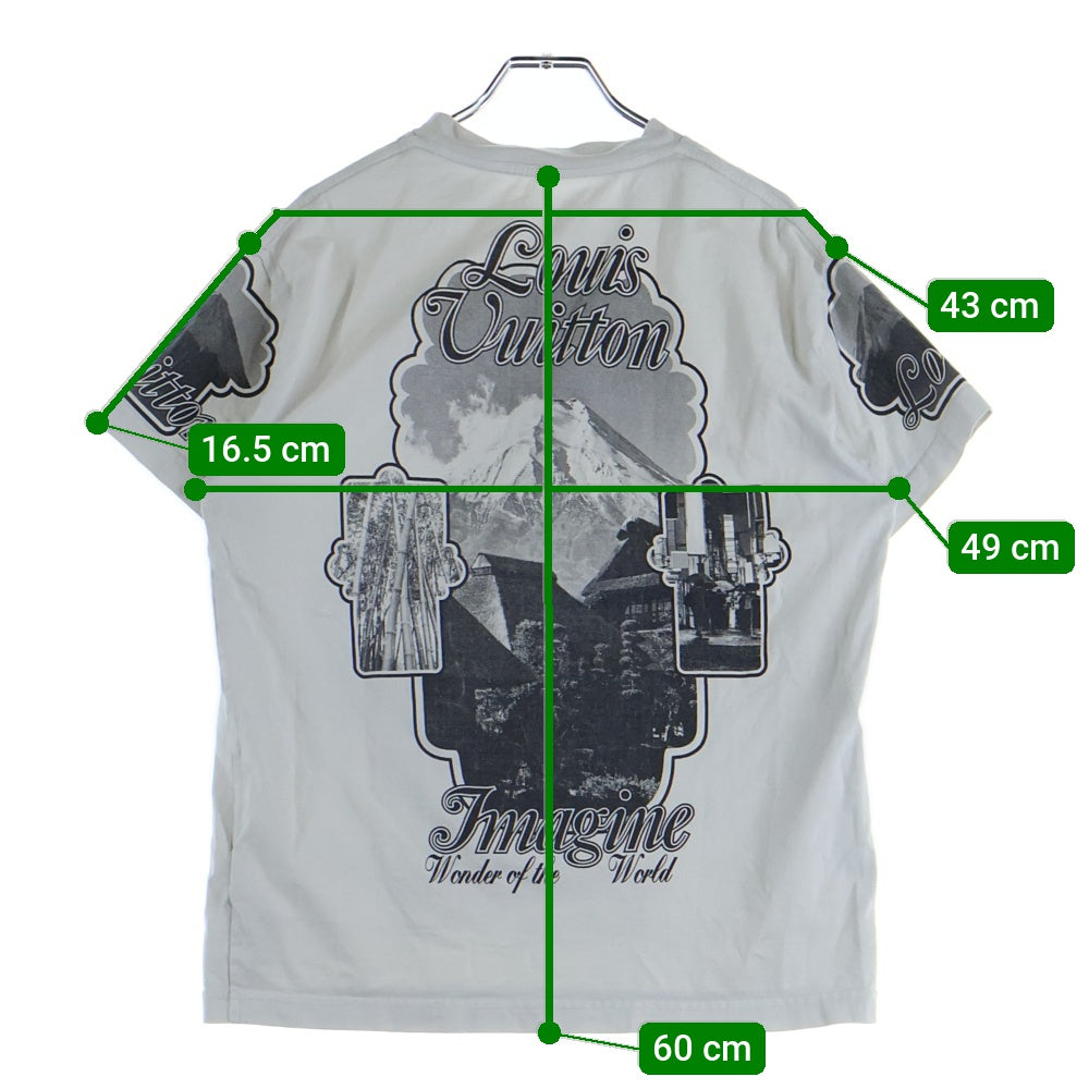 LOUIS VUITTON(ルイヴィトン) 19AW Holy Mountain ホーリーマウンテン グラフィックプリント クルーネック 半袖Tシャツ カットソー ライトグレー RM192M NPG HHY01W