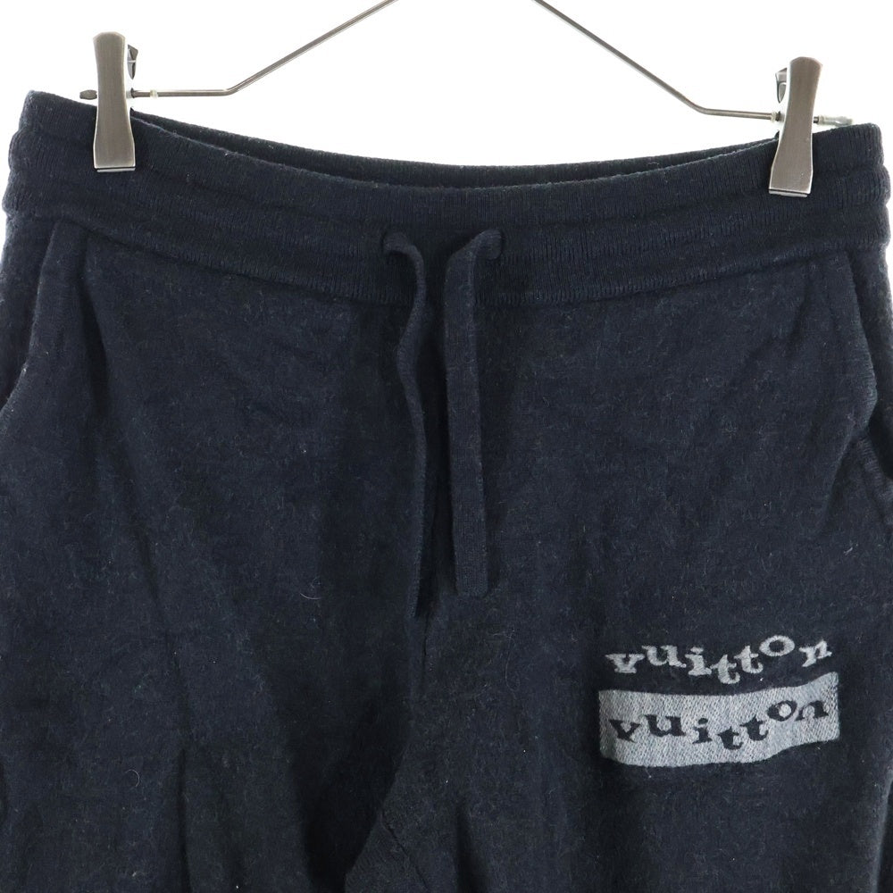 LOUIS VUITTON(ルイヴィトン) 23SS ロゴ刺繍 ウールニット トラック ジョガーパンツ ダークグレー RM231M ZLL HON32W
