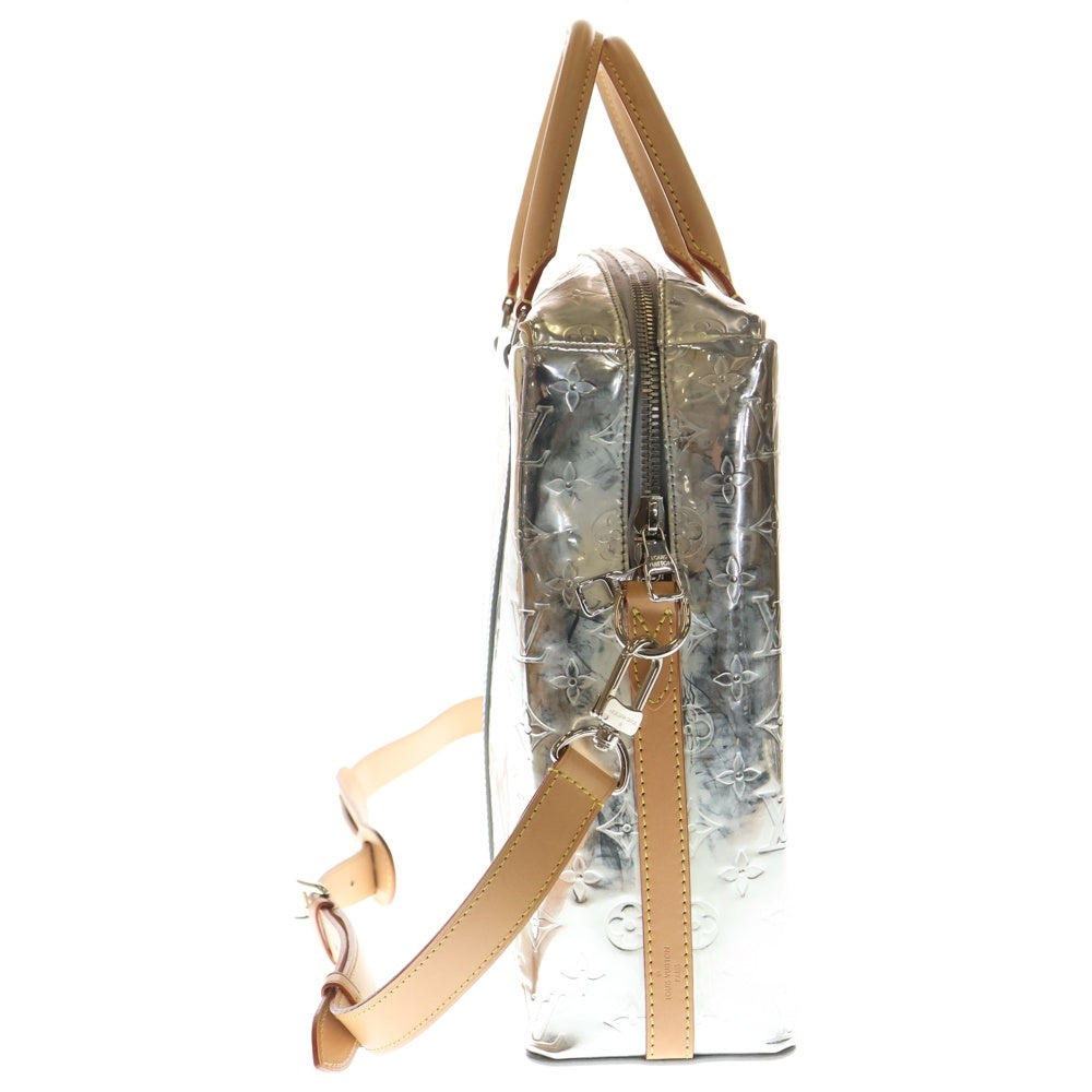 LOUIS VUITTON(ルイヴィトン) LVミラー ネオPDV ブリーフケース ビジネスバッグ ハンドバッグ シルバー×ブラウン レザー M58755 シルバー金具 レディース