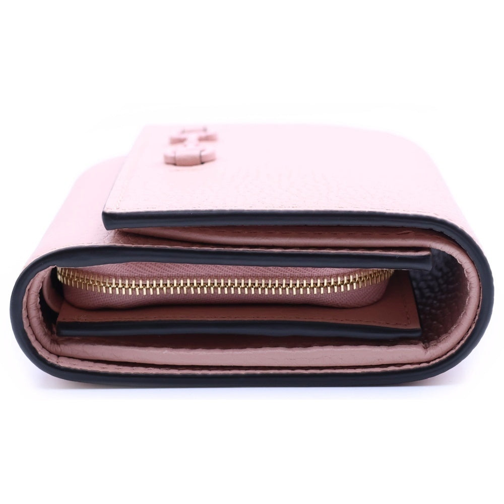GUCCI(グッチ) ホースビット 二つ折り財布 ウォレット ピンク レザー 745981