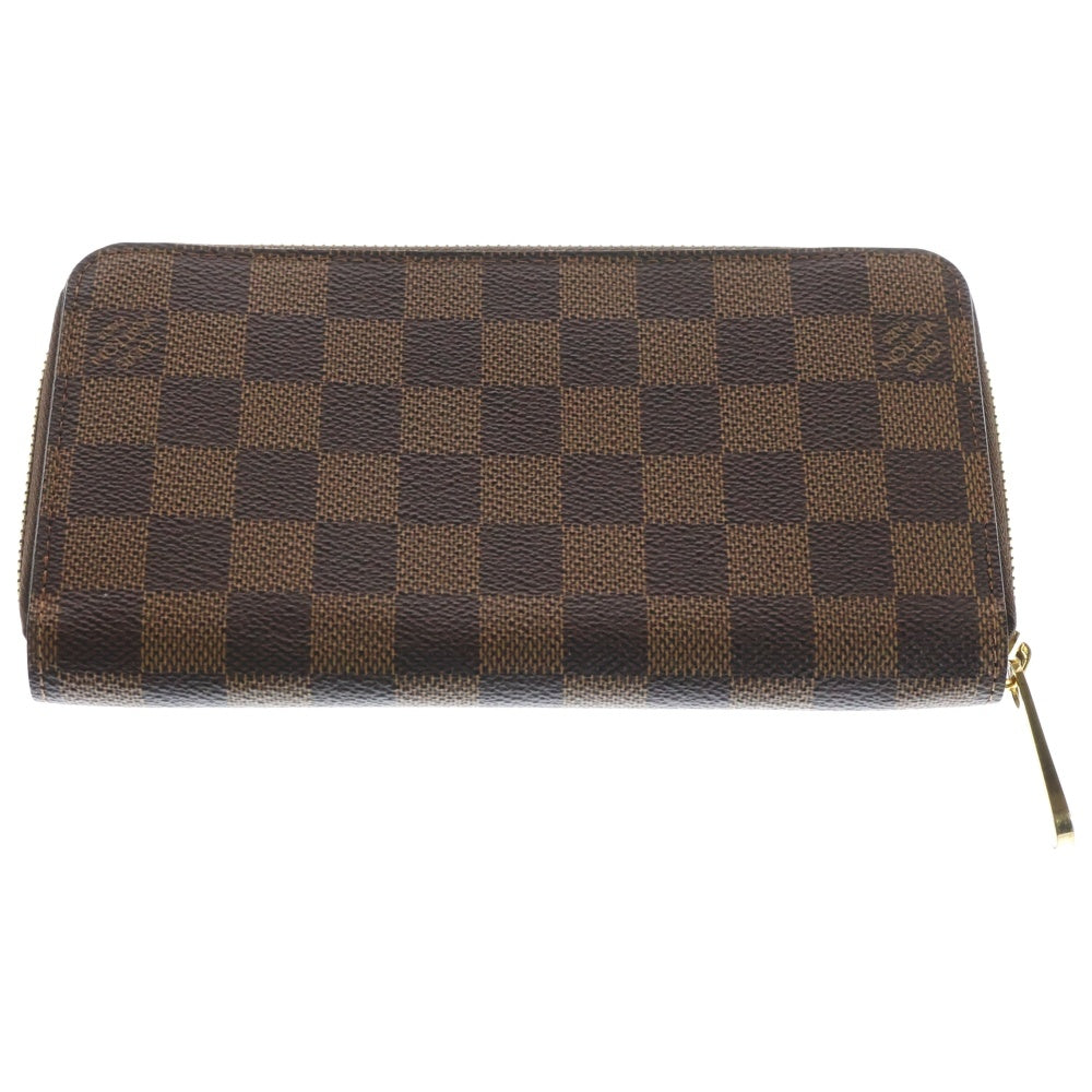 LOUIS VUITTON(ルイヴィトン) ジッピーウォレット ダミエ PVC ラウンドファスナー ロングウォレット 長財布 ゴールド金具 ブラウン N41661 レディース