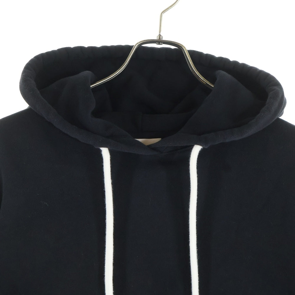 MONCLER(モンクレール) 20AW ワッペン バックロゴプリント プルオーバースウェットパーカー フーディー ブラック F20938G75210 V8186 レディース