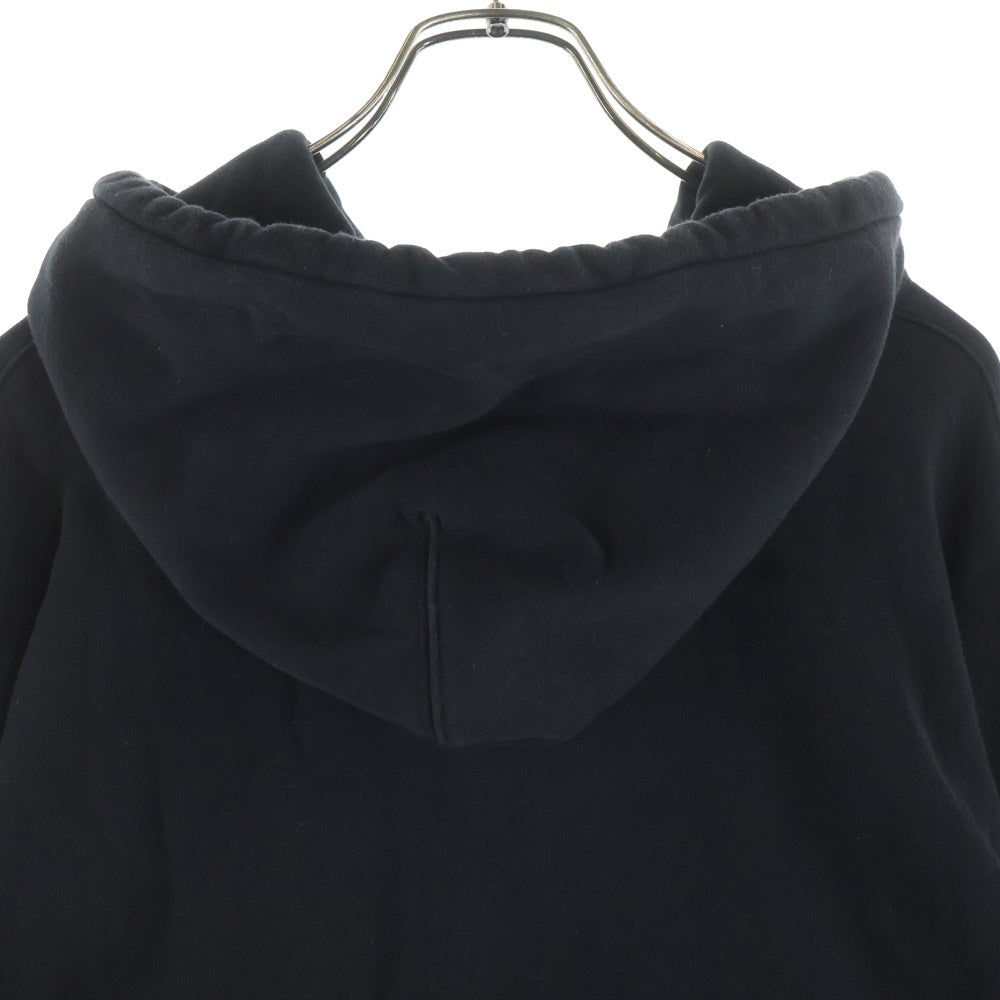 MONCLER(モンクレール) 20AW ワッペン バックロゴプリント プルオーバースウェットパーカー フーディー ブラック F20938G75210 V8186 レディース