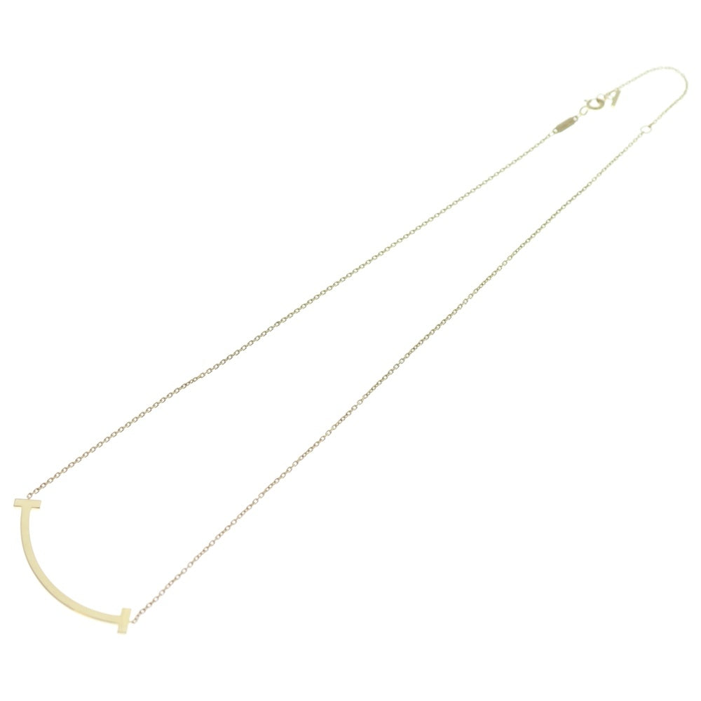 TIFFANY & Co.(ティファニー) Tスマイル ミディアム ネックレス イエローゴールド Au750YG ジュエリー