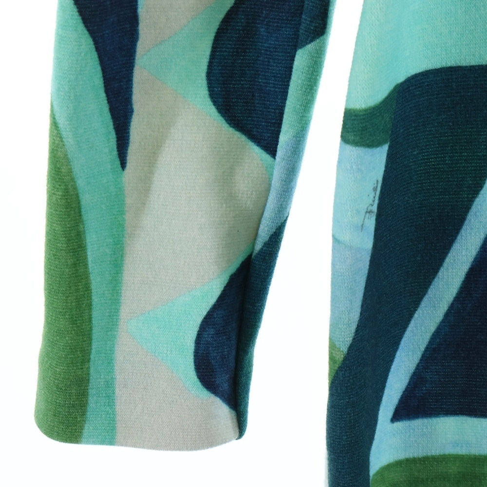 EMILIO PUCCI(エミリオプッチ) 総柄プリント ウール 長袖 ミディアム