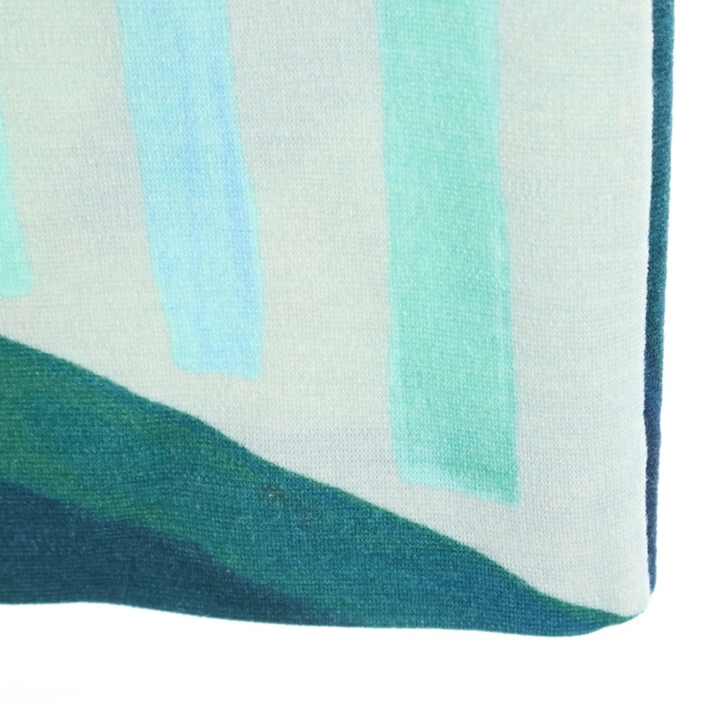 EMILIO PUCCI(エミリオプッチ) 総柄プリント ウール 長袖 ミディアム タイト ワンピース グリーン レディース 17RI70