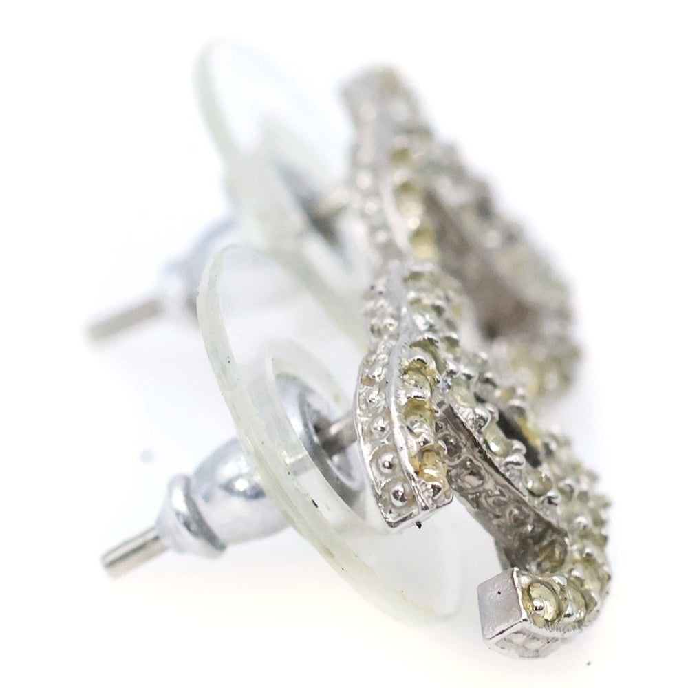 CHANEL(シャネル) ココマーク ラインストーン ピアス シルバー B15C