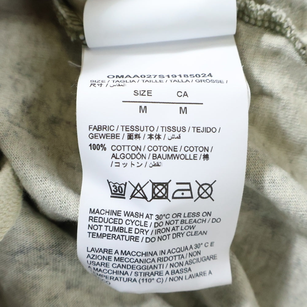 OFF-WHITE(オフホワイト) 19ss REAL CAMOU OVER TEE リアルツリーカモ クルーネックTシャツ カーキ コットン
