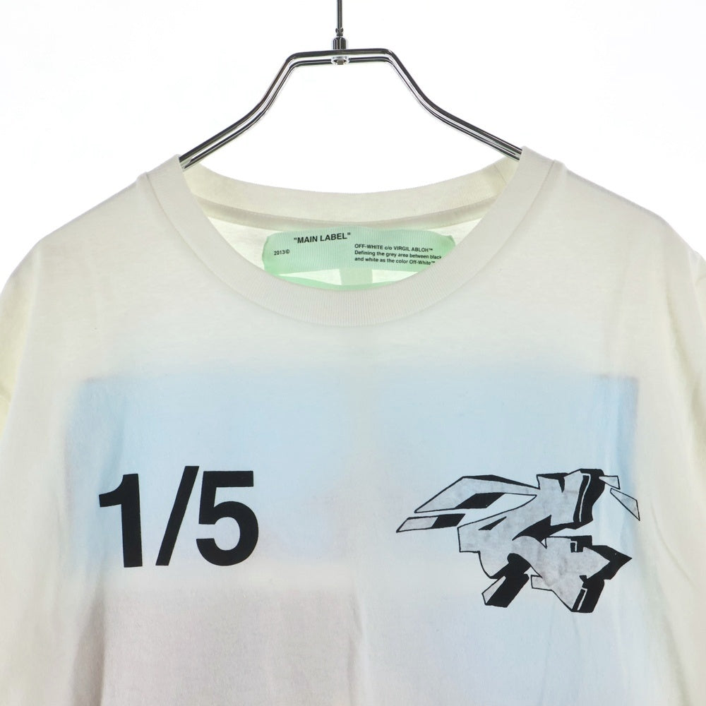 OFF-WHITE(オフホワイト) 1/5Dondi Print 半袖 Tシャツ ホワイト コットン OMAA036S19185009