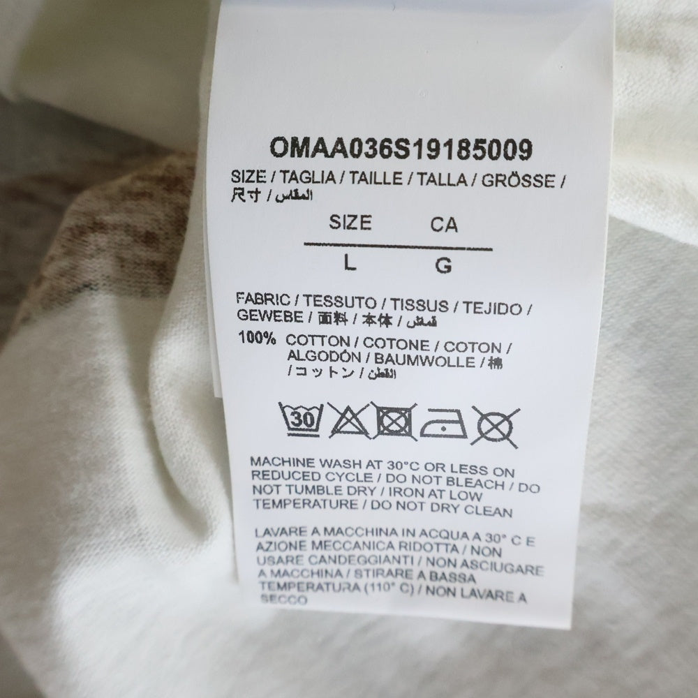 OFF-WHITE(オフホワイト) 1/5Dondi Print 半袖 Tシャツ ホワイト コットン OMAA036S19185009
