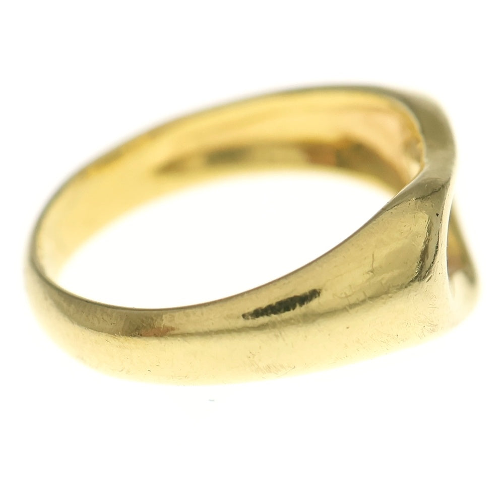 TIFFANY & Co.(ティファニー) オープンハート リング Au750 K18 YG イエローゴールド 指輪 レディース