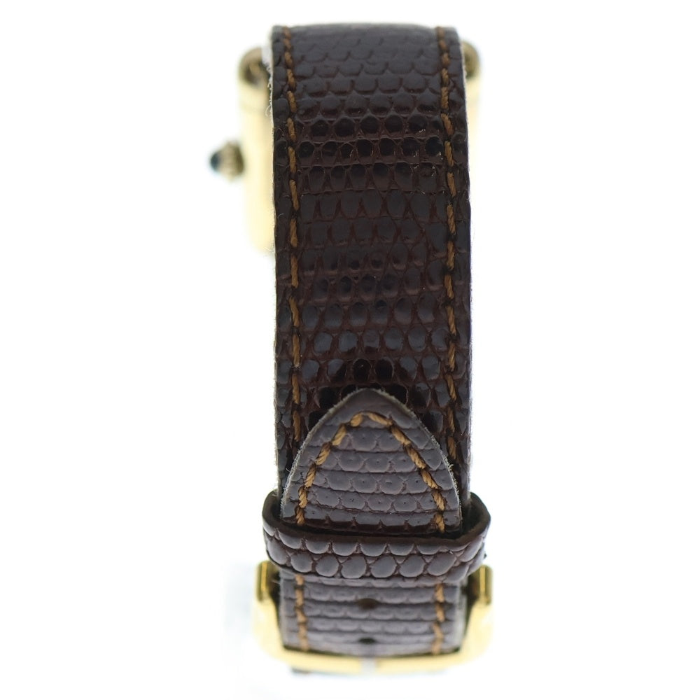 Cartier(カルティエ) マストタンクSM クリーム文字盤 SV925×革/手巻き 腕時計 レディース