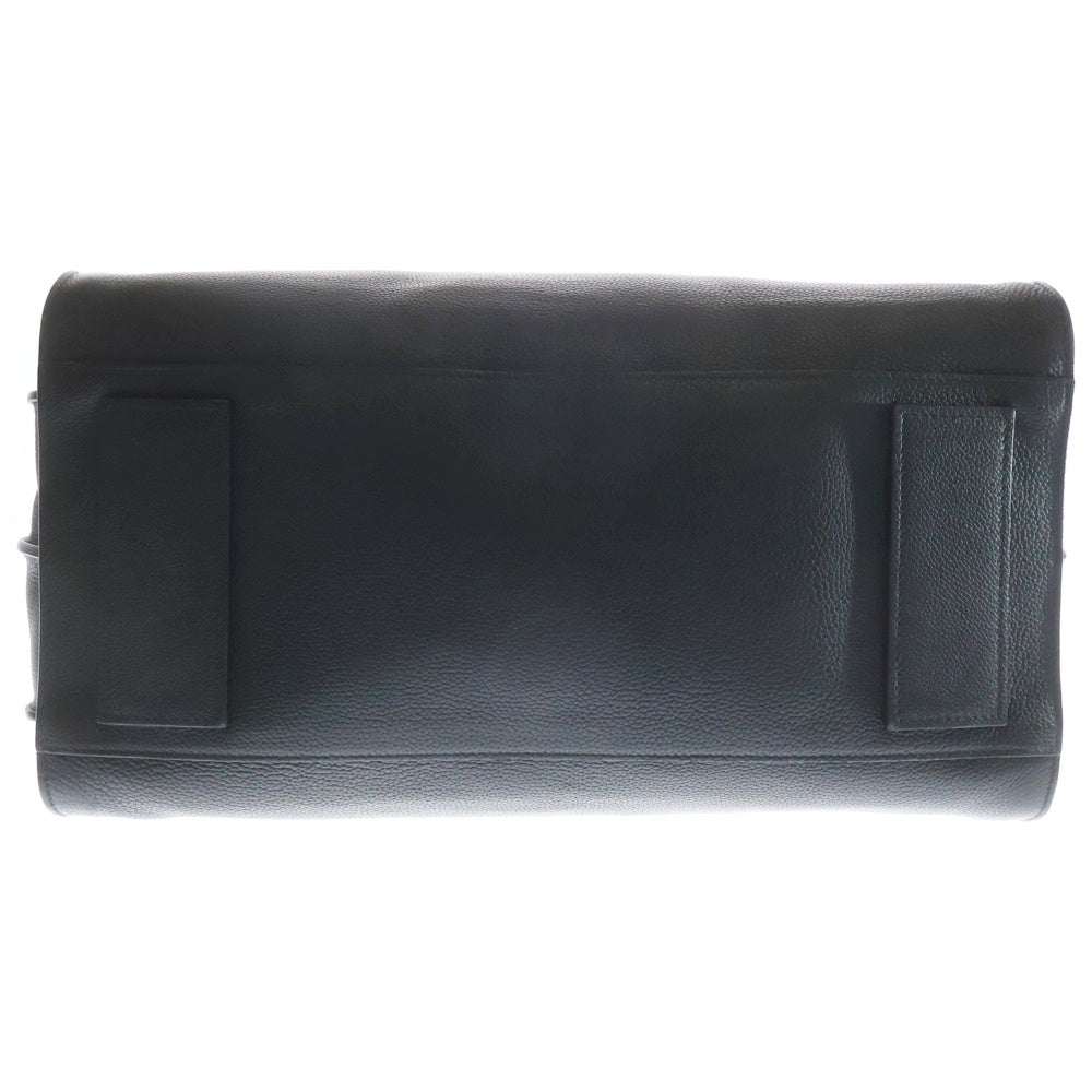 SAINT LAURENT PARIS(サンローランパリ) サックドジュール スープル ラージ ハンドバッグ トートバッグ ショルダーバッグ ブラック レザー 631526 シルバー金具 レディース