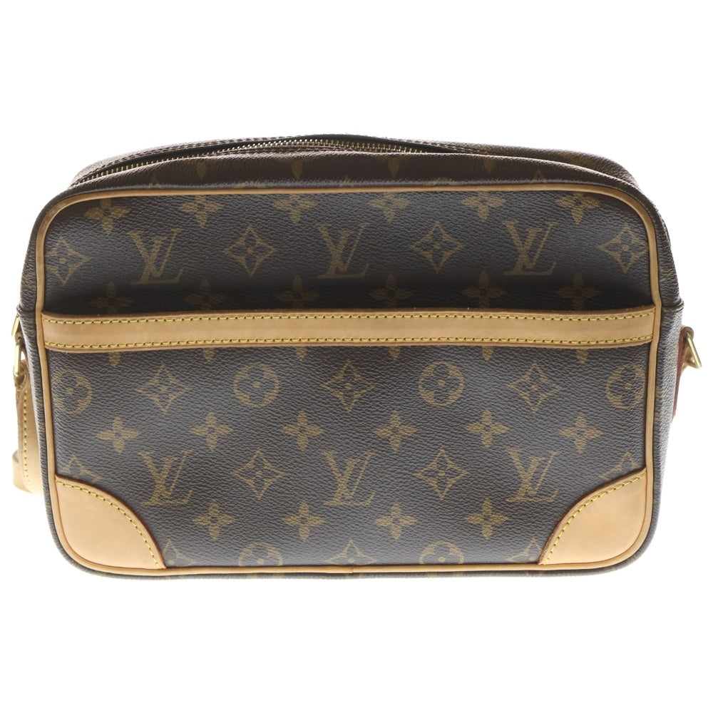 LOUIS VUITTON(ルイヴィトン) モノグラム トロカデロ ショルダーバッグ ブラウン レザー×PVC M51274 ゴールド金具 レディース