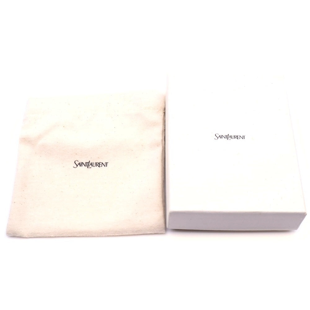 SAINT LAURENT PARIS(サンローランパリ) カサンドラ カードケース 名刺入れ ブラック レザー ゴールド金具