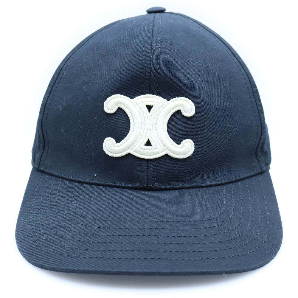 CELINE(セリーヌ) トリオンフロゴベースボールキャップ ブラック 2AUT6969P