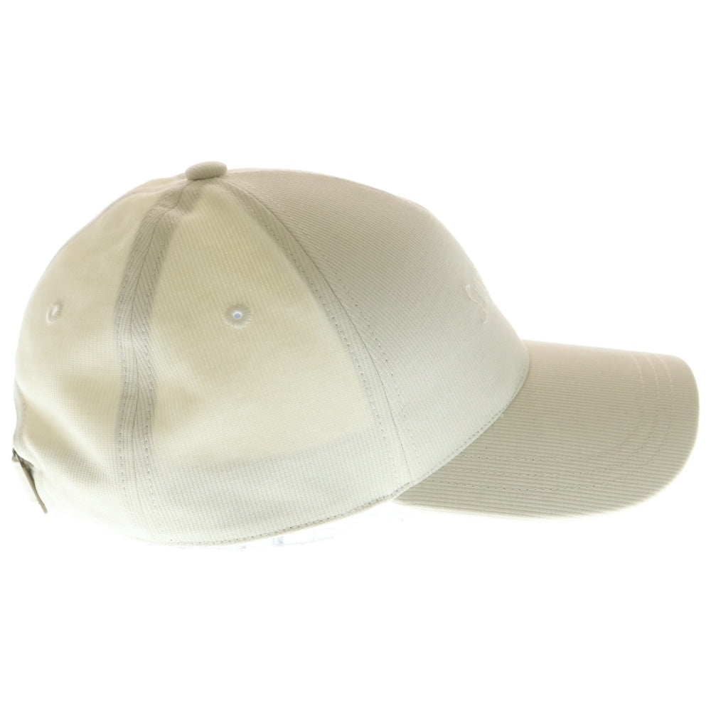 SAINT LAURENT PARIS(サンローランパリ) ロゴエンブロイダリー 刺繍ベースボールキャップ ホワイト アイボリー 816864 レディース