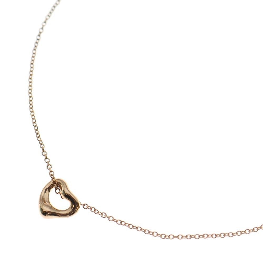 TIFFANY & Co.(ティファニー) エルサペレッティ オープンハート ミニ ネックレス ピンクゴールド Au750PG ジュエリー レディース