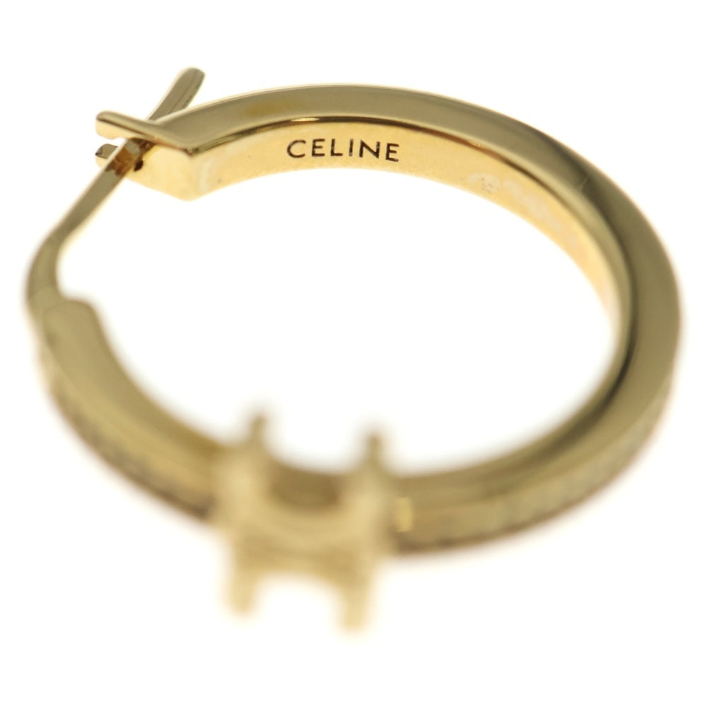 CELINE(セリーヌ) トリオンフ スパークル ストラス & ゴールドフィニッシュ プラス フープピアス ゴールド GP WTT2284 レディース