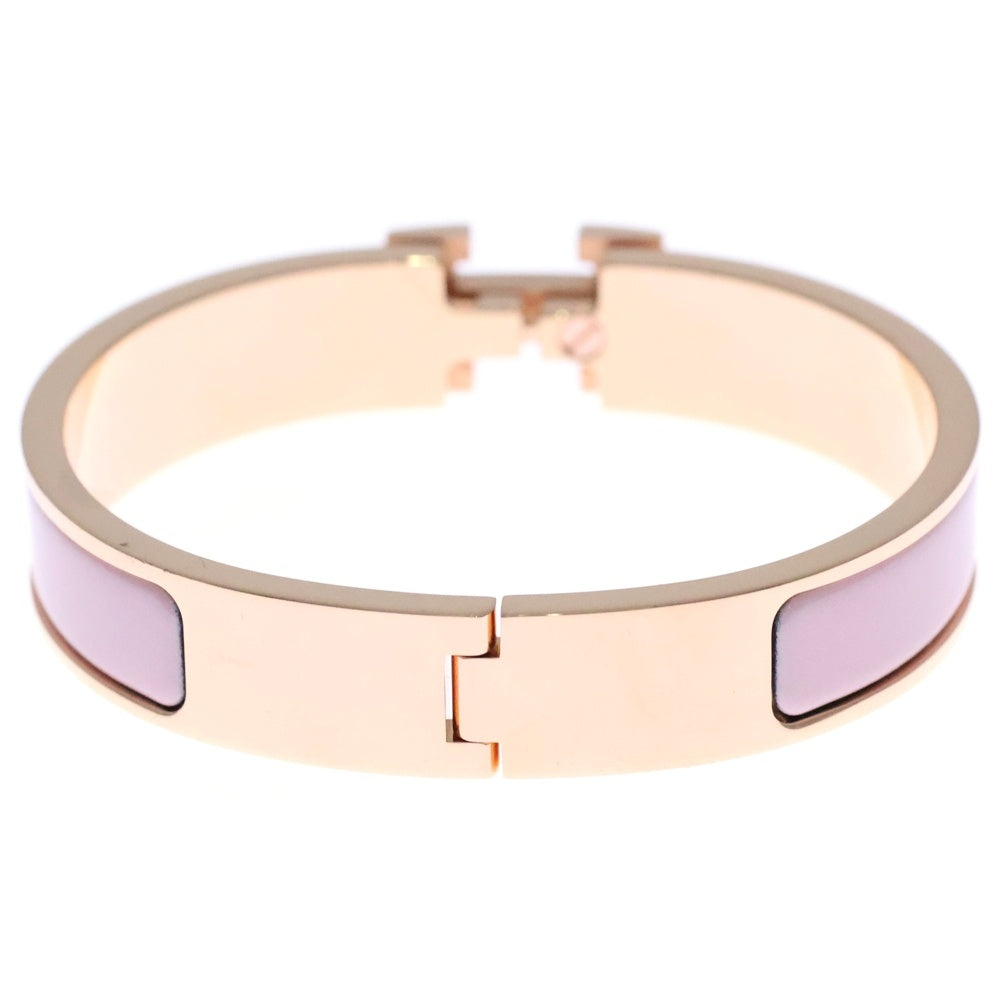 HERMES(エルメス) クリッククラック Hバングル ブレスレット ピンクゴールド×ピンク レディース