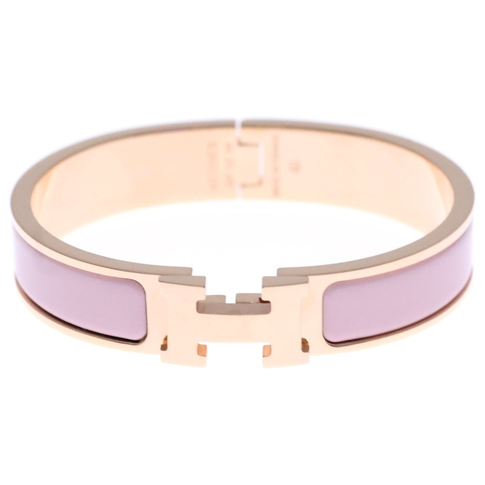 HERMES(エルメス) クリッククラック Hバングル ブレスレット ピンクゴールド×ピンク レディース