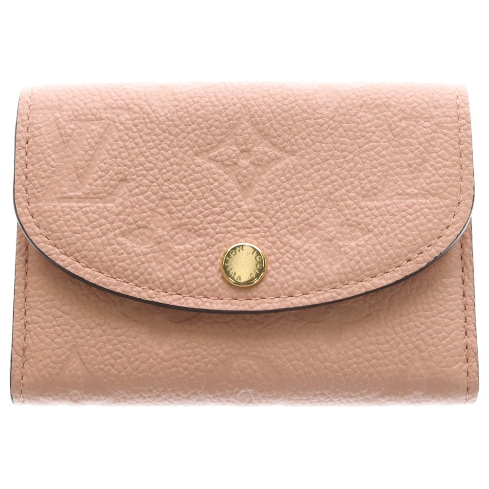 LOUIS VUITTON(ルイヴィトン) モノグラムアンプラント ポルトモネロザリ ローズプードル ミニウォレット 財布 ピンク M81520 レディース
