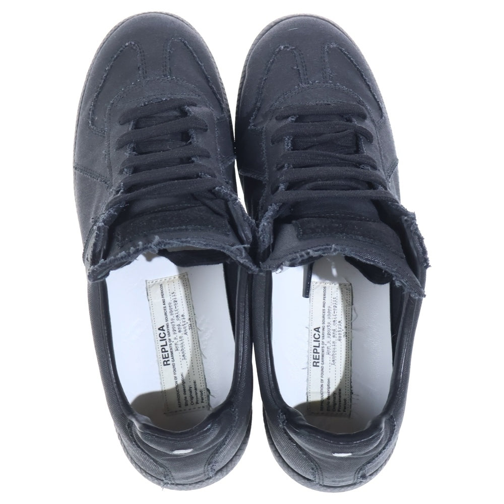 Maison Margiela(メゾンマルジェラ) ジャーマントレーナー ローカットスニーカー ブラック S97WS0056