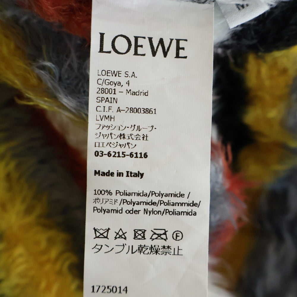 LOEWE(ロエベ) マルチボーダー総柄 プルオーバー ニット セーター イエロー/オレンジ H526Y14KBS