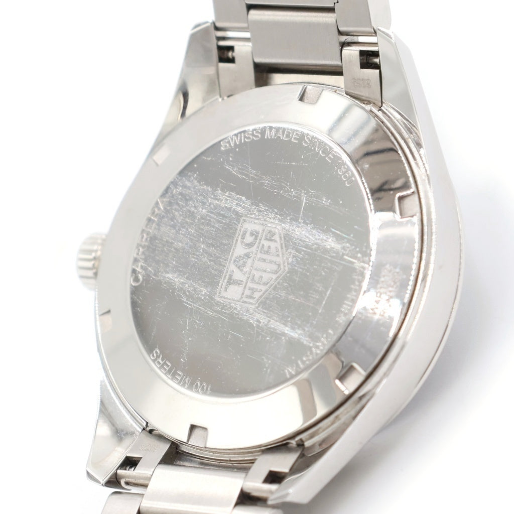 TAG HEUER(タグホイヤー) カレラ デイト 青文字盤 SS/QZ ステンレス クォーツ 電池式 腕時計 WAR1112