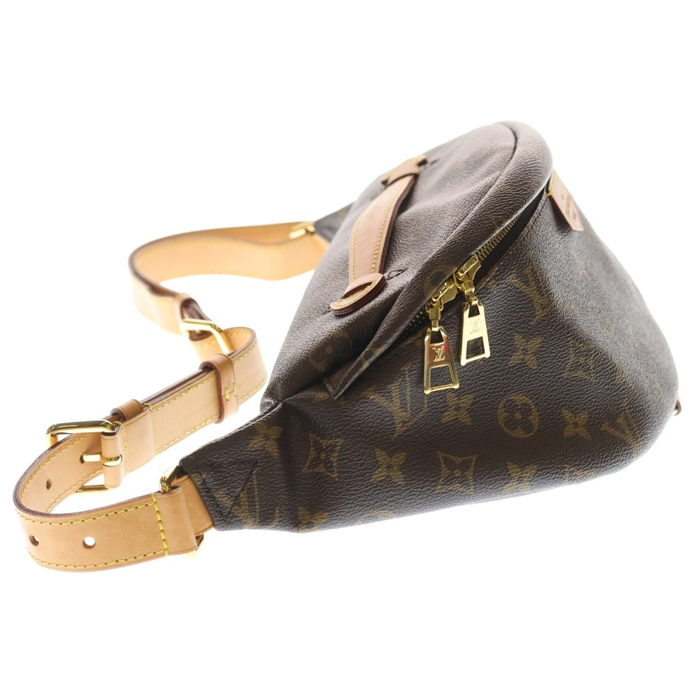 LOUIS VUITTON(ルイヴィトン) モノグラム バムバッグ ハンドバッグ ウエストバッグ ワンショルダーバッグ ボディバッグ ブラウン レザー×PVC M43644 ゴールド金具
