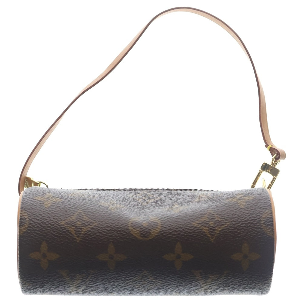 LOUIS VUITTON(ルイヴィトン) モノグラム パピヨン30 ボストンバッグ ハンドバッグ ブラウン レザー×PVC M51385 ゴールド金具 レディース