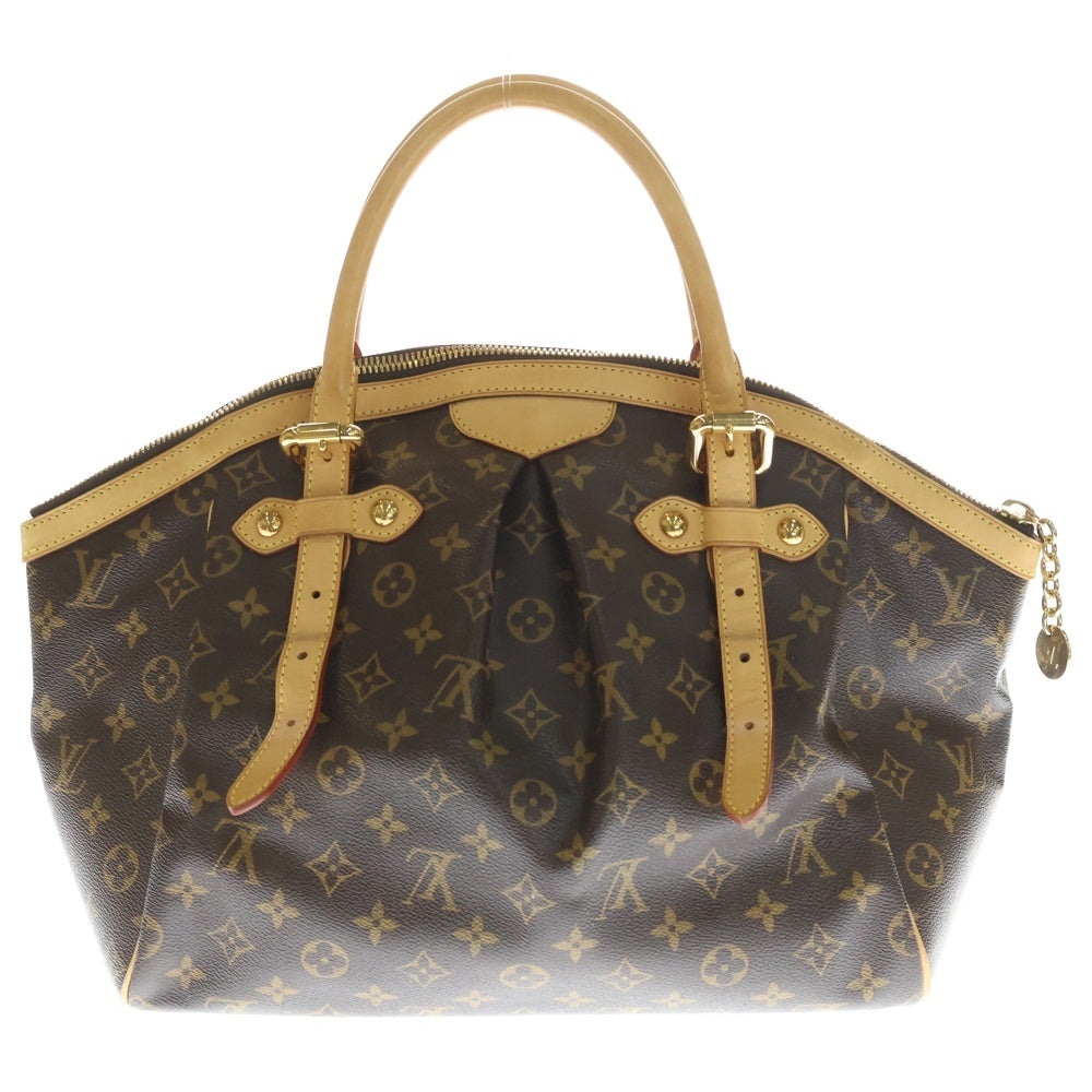 LOUIS VUITTON(ルイヴィトン) モノグラム ティヴォリGM ハンドバッグ ブラウン レザー×PVC M40144 ゴールド金具