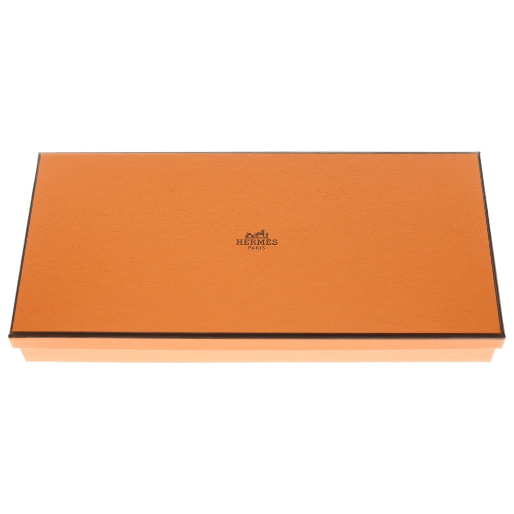HERMES(エルメス) ジグザグのサングル フリンジ マフラー ストール カシミヤ ダークブラウン