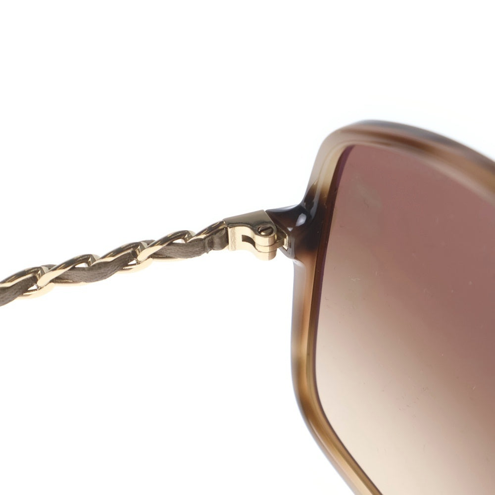 CHANEL(シャネル) バタフライ フレーム ココマーク チェーン サングラス 5210-Q-A ブラウン レディース