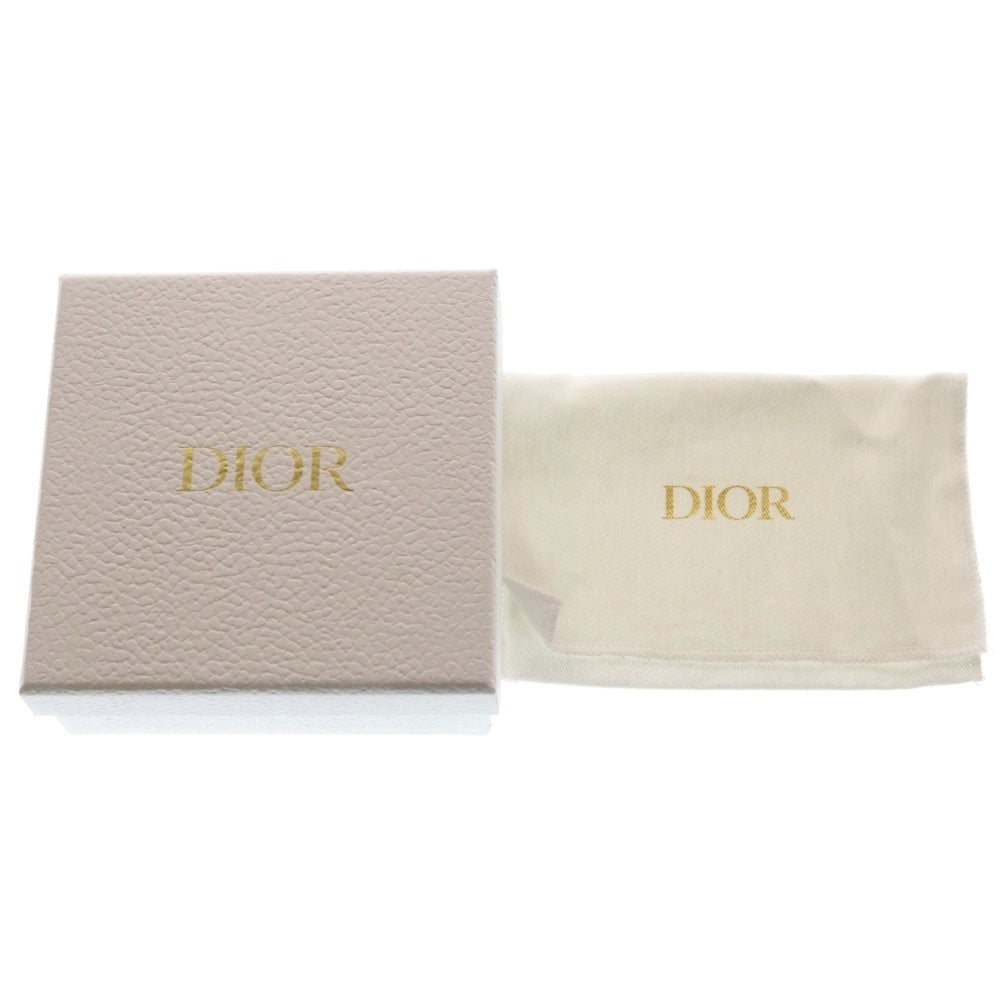 Christian Dior(クリスチャンディオール) 二つ折りコインケース カナージュ 名刺入れ 小物入れ ミニ財布 ウォレット ライトブルー レザー ゴールド金具 レディース