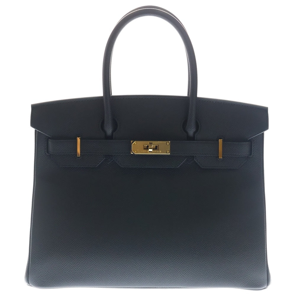HERMES(エルメス) バーキン30 エプソンレザー ハンドバッグ ゴールド金具 ブラック W刻印 レディース