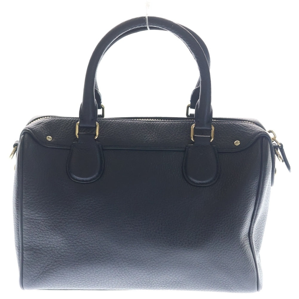 COACH(コーチ) ベネット ミニサッチェル ショルダー ハンドバッグ ミニボストン ネイビー レザー ゴールド金具 レディース