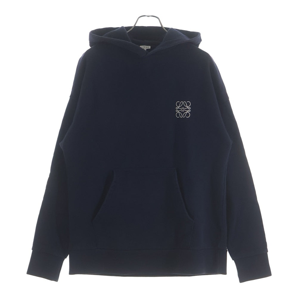 LOEWE(ロエベ) ■アナグラム ロゴ フーディー ネイビー コットン パーカー