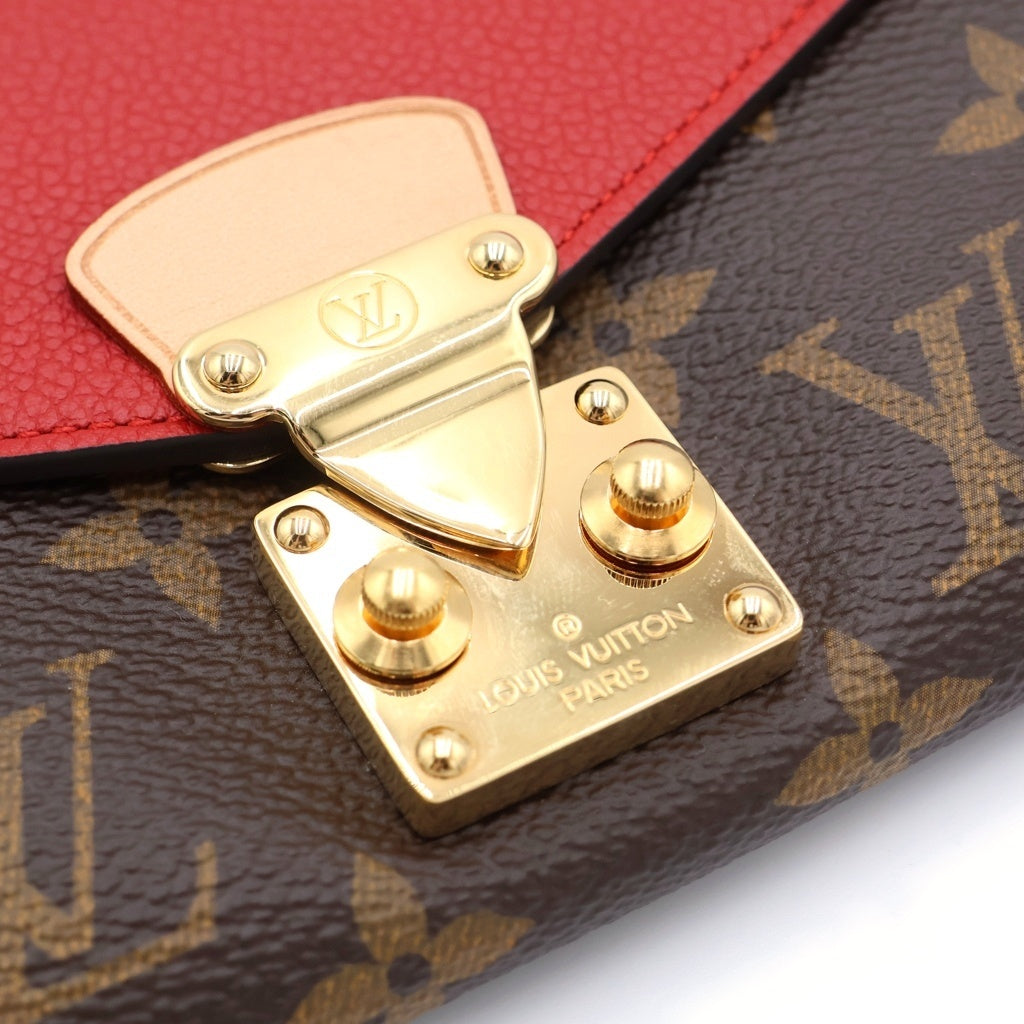 LOUIS VUITTON(ルイヴィトン) モノグラム ポルトフォイユ パラス ブラウン×レッド 長財布 M58414