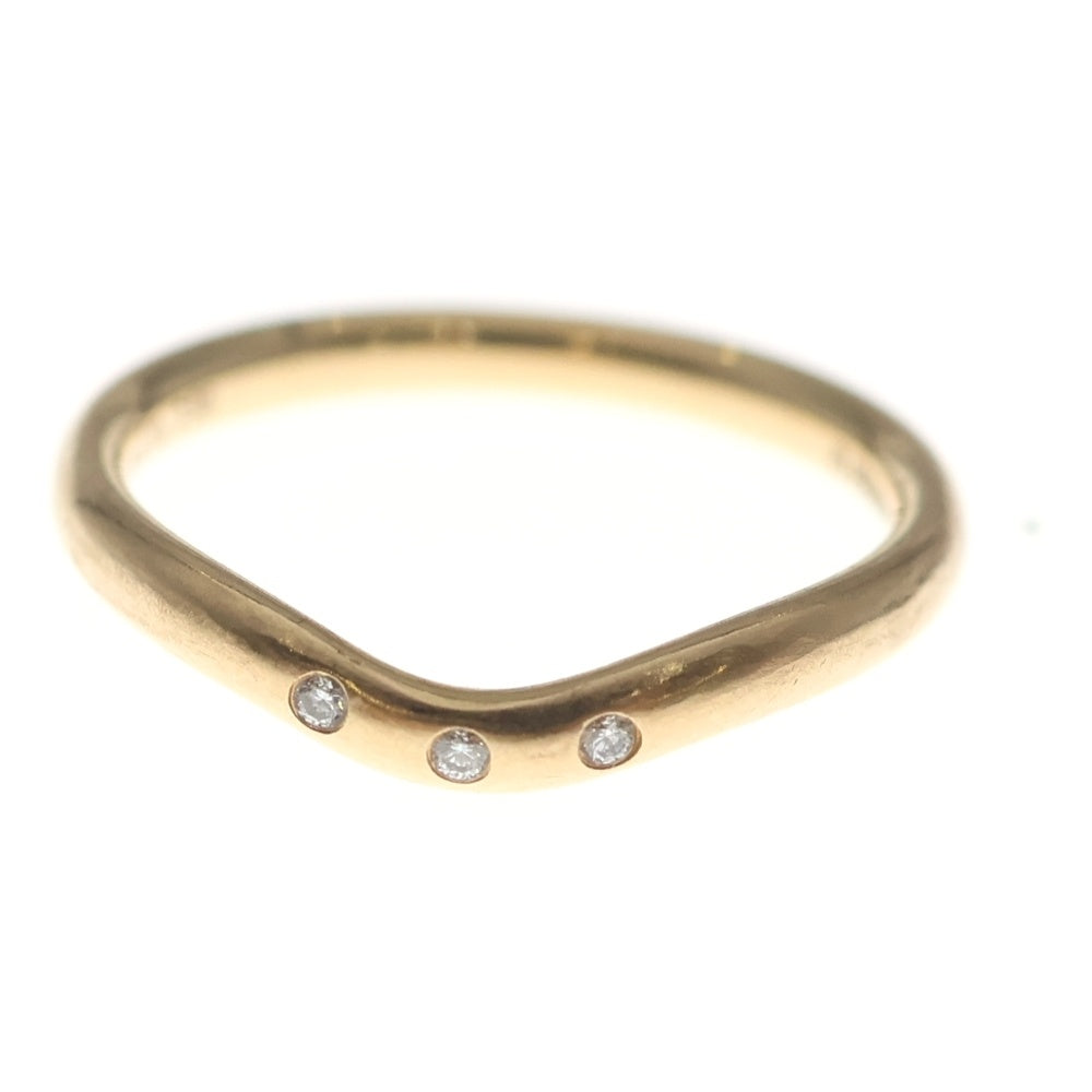 TIFFANY & Co.(ティファニー) エルサペレッティ カーブドバンド リング 3PD 750 K18 PG ピンクゴールド 指輪 レディース